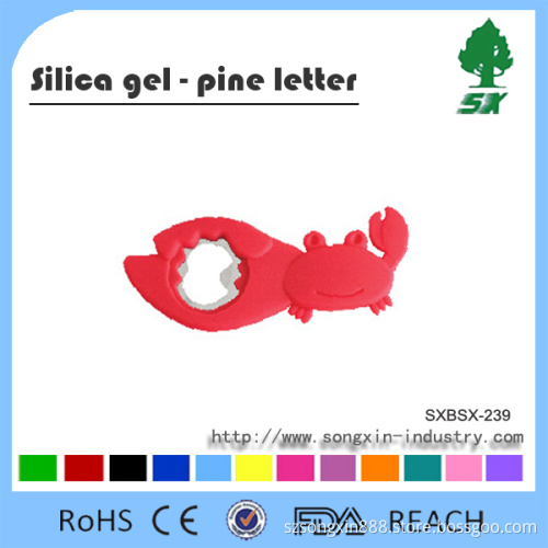 Silicone Crab Shape Beer Megnet Bottle Opener Promotion Gift